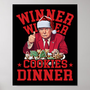 Poster Vencedor engraçado de Trump Cookies Jantam Feliz C