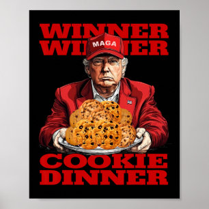 Poster Vencedor Janto Cookie Funny Trump 2024 47th