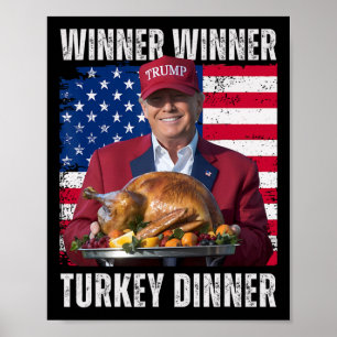 Poster Vencedor Turquia Janta Humor Engraçado Trump Do Qu
