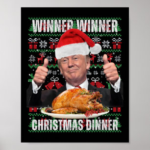 Poster Vencedor vencedor Janta Humor Engraçado Trump X