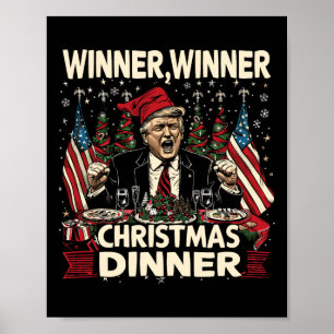 Poster Vencedor vencedor Janta natal graças a calça