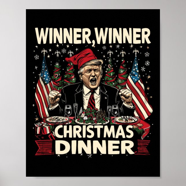 Poster Vencedor vencedor Janta natal graças a calça (Frente)