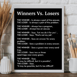 Poster Vencedores Vs Perdedores