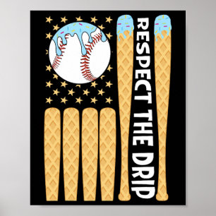 Poster Venda Boys Drip Sorvete American Flag Respeita A