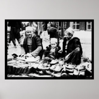 Pôster Venda em Sandal na Albânia em 1923