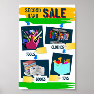 Poster Venda em segunda mão
