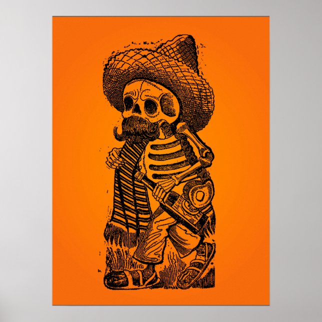 Poster VENDA HALLOWEEN! Calaveras do monte por Posada (Frente)