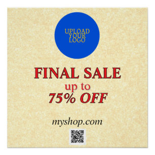 Pôster Vendas Elegantes Personalizadas