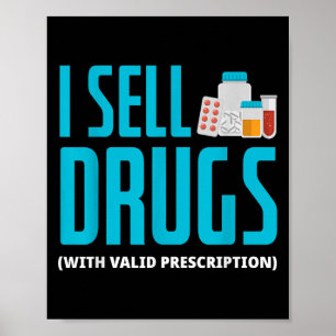 Poster Vende medicamentos - Farmacêutica Farmacêutica Eng