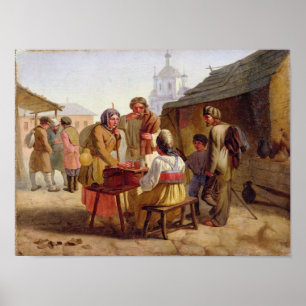 Poster Vendedor de Kvas, 1862