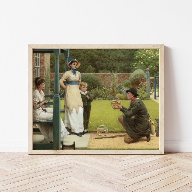 Poster Vendedor de Peixes-Ouro | George Dunlop Leslie (Criador carregado)