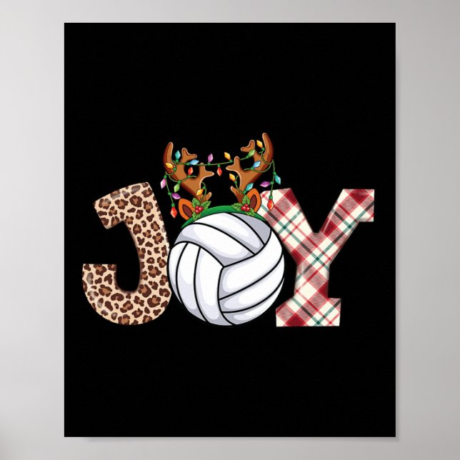 Poster Vendedores de voleibol Meninas Crianças Natal Nata (Frente)