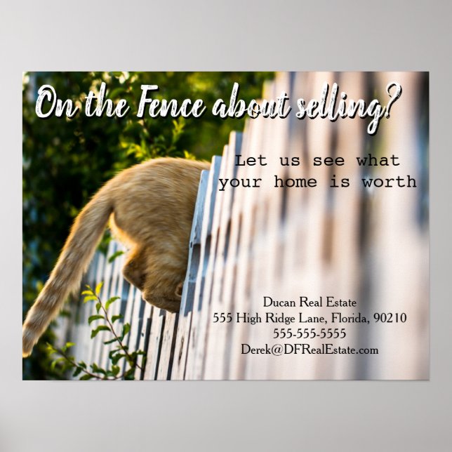 Poster vendendo venda de marketing imobiliário de referên (Frente)