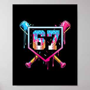 Poster Vender Sorvete Gotejamento Número 67 Jogador Anive