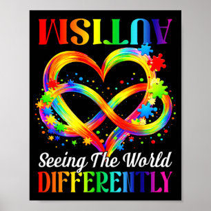 Poster Vendo o Mundo de Forma Diferente Conscientização d