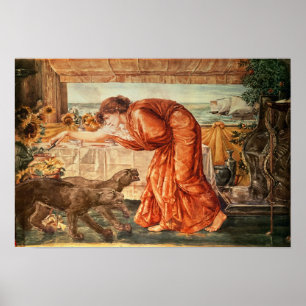 Poster Veneno de derramamento de Circe em um vaso