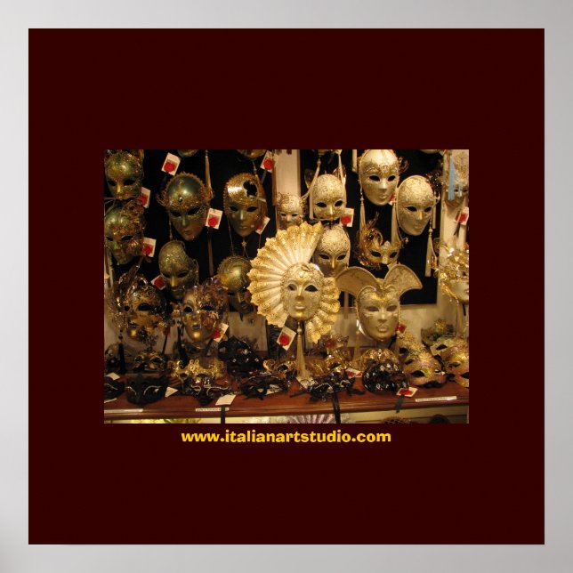 Pôster Venetia Máscaras (Frente)