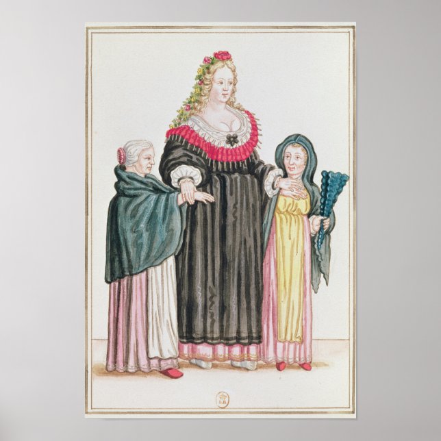 Pôster Venetian Courtesan (Frente)