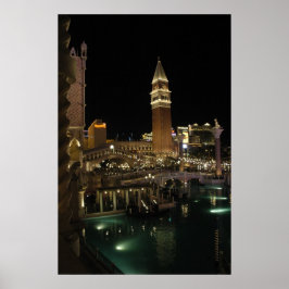 Pôster Veneza à noite