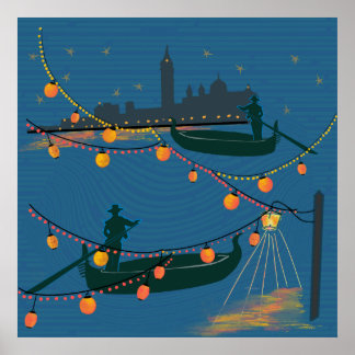 Poster Veneza à Noite