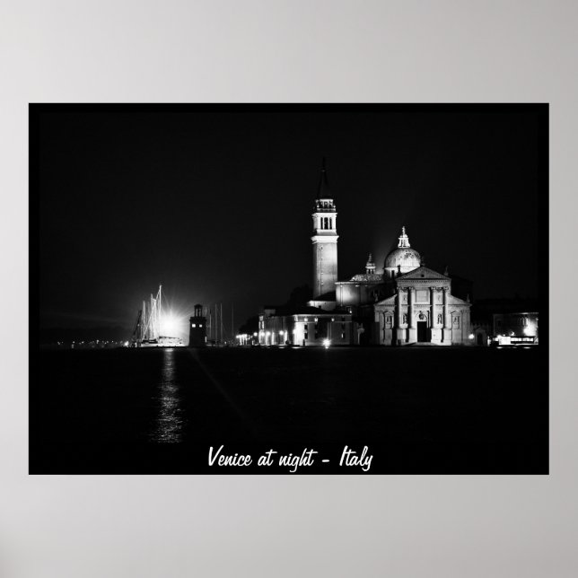 Poster Veneza à noite, Itália nº 1 (Poster) (Frente)