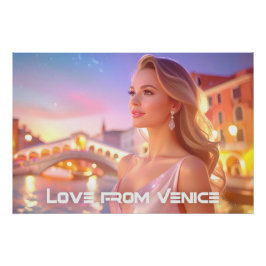 PÔSTER VENEZA - AMOR DE VENEZA -