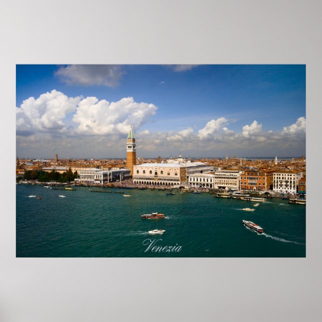 Poster Veneza - Canal de Veneza (Frente)