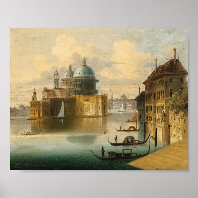 Poster Veneza, Capriccio | Johann Wilhelm Jankowsky (Frente)