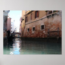 Veneza e seus canais - cartaz fotográfico original