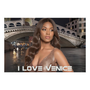 PÔSTER VENEZA - EU AMO VENEZA