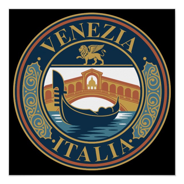 Pôster Veneza Itália (Frente)