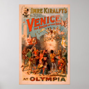 Poster Veneza, noiva do mar no balé da Olympia