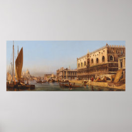 Poster Veneza: O Palácio do Cachorro e o Molo