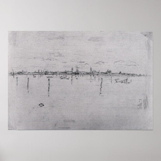 Pôster Veneza por James Abbott McNeill Whistler (Frente)