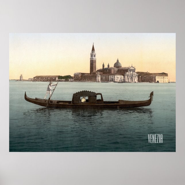 Poster Veneza por volta de 1900 (Frente)
