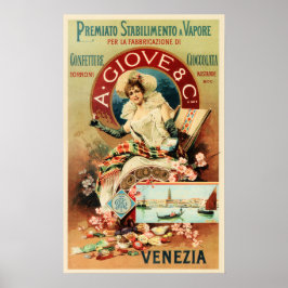 Poster VENEZIA A Giove & Co Chocolate Candy Confecery