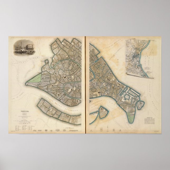 Poster Venezia Venedig (Frente)