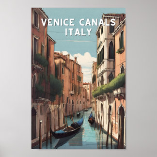 Poster Venezia Venezia Venice canalas itália viagem venet