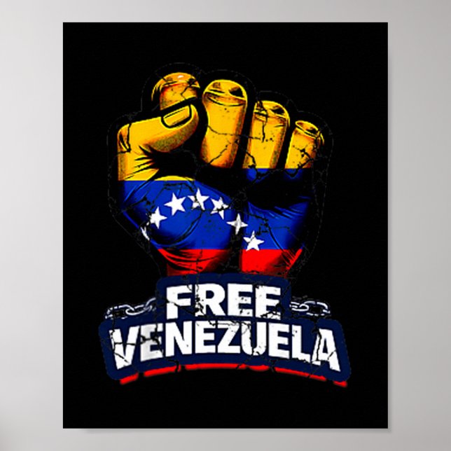Poster Venezuela Flag Venezuela Libre 2026  (Frente)