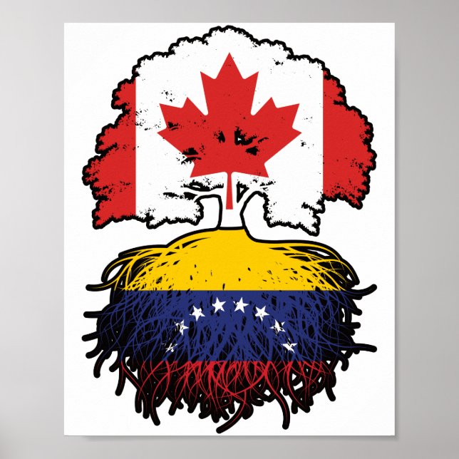 Poster Venezuela Raízes venezuelanas canadenses (Frente)