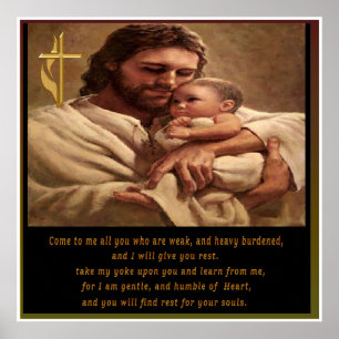 Pôster venha a mim todos vocês que estão cansados