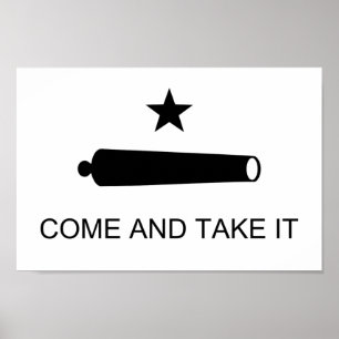 Poster Venha e pegue - Estados Unidos, Texas Flag
