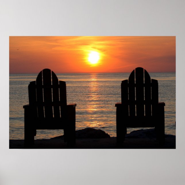 Pôster Venha ver o pôr do sol (Frente)