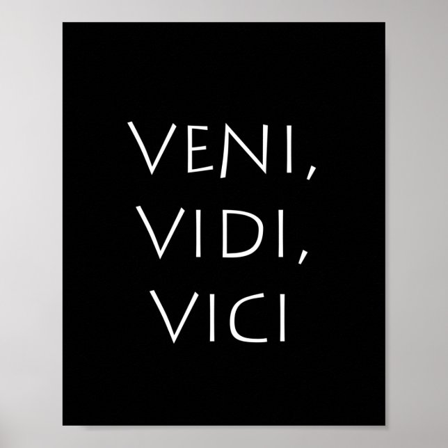 Poster Veni vidi vici (Frente)
