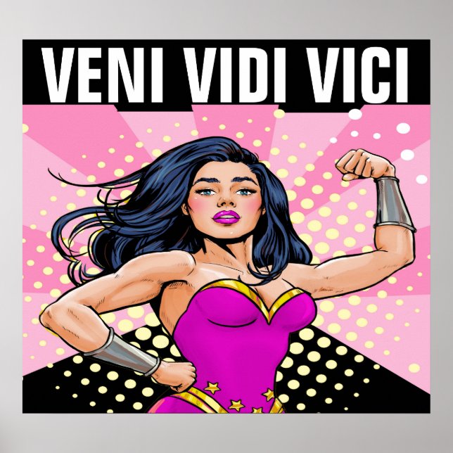Poster Veni Vidi Vici - EU CONQUISITO (Frente)
