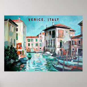 Poster Venice Boats