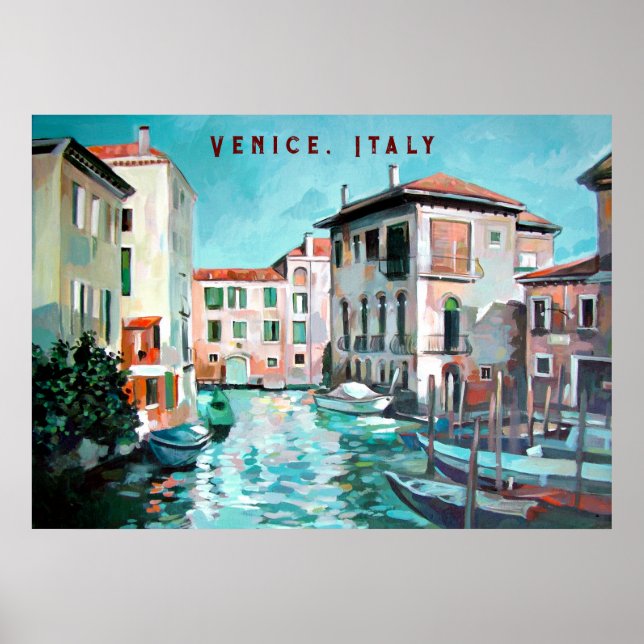 Poster Venice Boats (Frente)