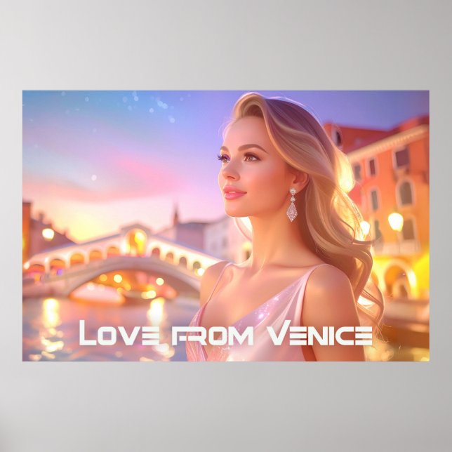 POSTER VENICE - LOVE FROM VENICE - (Frente)