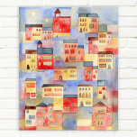 Poster Venice Watercolor<br><div class="desc">Uma pintura aquosa de Veneza, Itália. Arquitetura, edifícios, canais e vias navegáveis, gondolas e pontes. Arte original de Nic Squirrell.</div>