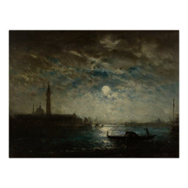 Pôster Venise et le Campanile au Clair de Lune
